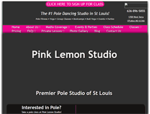 Tablet Screenshot of pinklemonstudio.com